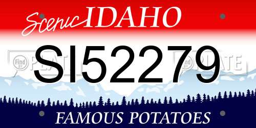 SI52279 Idaho License Plate