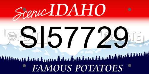 SI57729 Idaho License Plate