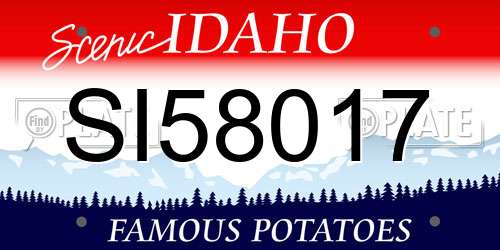SI58017 Idaho License Plate