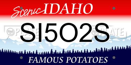 SI5O2S Idaho License Plate