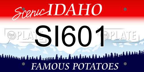 SI601 Idaho License Plate