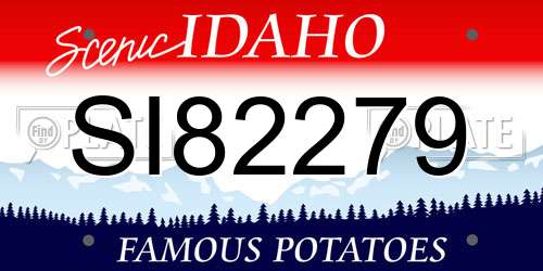 SI82279 Idaho License Plate