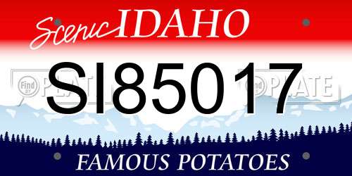 SI85017 Idaho License Plate