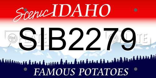 SIB2279 Idaho License Plate