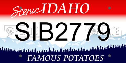 SIB2779 Idaho License Plate