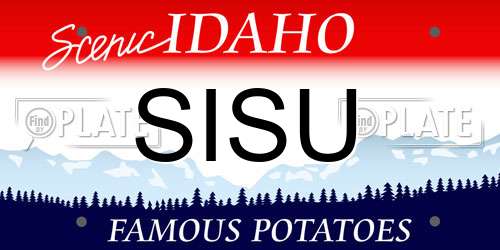 SISU Idaho License Plate