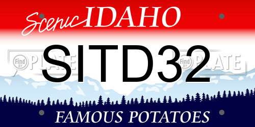 SITD32 Idaho License Plate