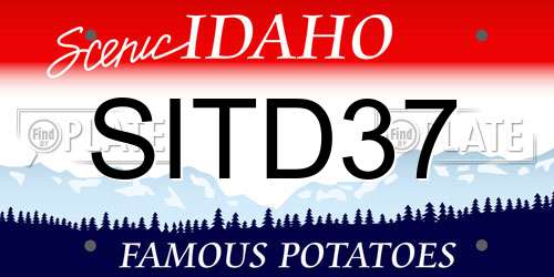 SITD37 Idaho License Plate