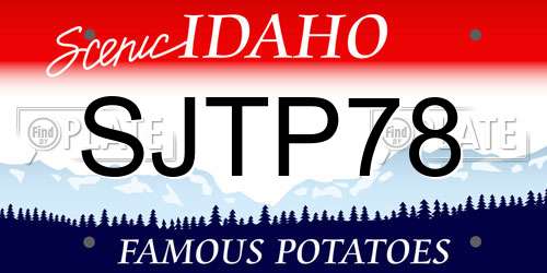 SJTP78 Idaho License Plate