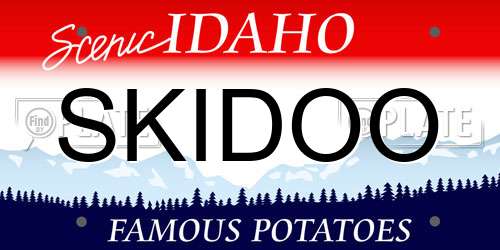 SKIDOO Idaho License Plate