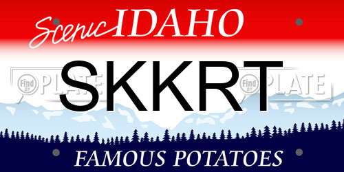 SKKRT Idaho License Plate