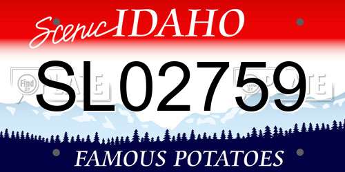 SL02759 Idaho License Plate