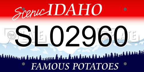 SL02960 Idaho License Plate