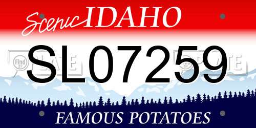 SL07259 Idaho License Plate