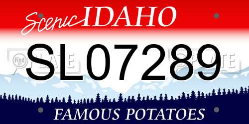 SL07289 Idaho License Plate