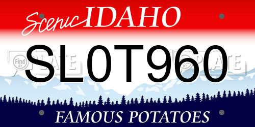 SL0T960 Idaho License Plate