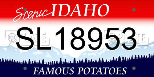 SL18953 Idaho License Plate