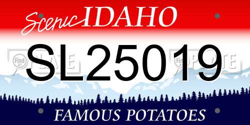SL25019 Idaho License Plate