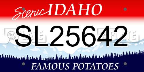 SL25642 Idaho License Plate