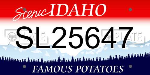 SL25647 Idaho License Plate