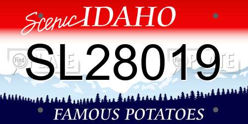 SL28019 Idaho License Plate