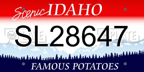 SL28647 Idaho License Plate
