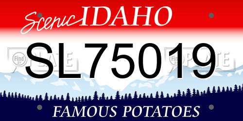 SL75019 Idaho License Plate