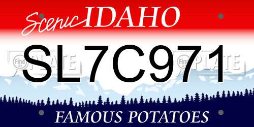 SL7C971 Idaho License Plate