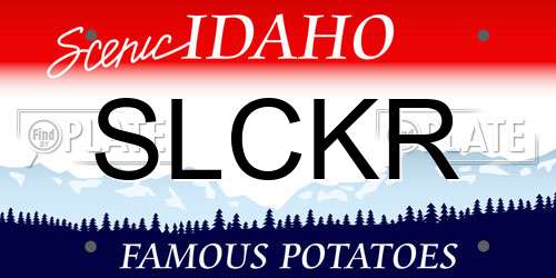 SLCKR Idaho License Plate