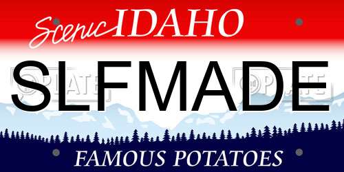 SLFMADE Idaho License Plate