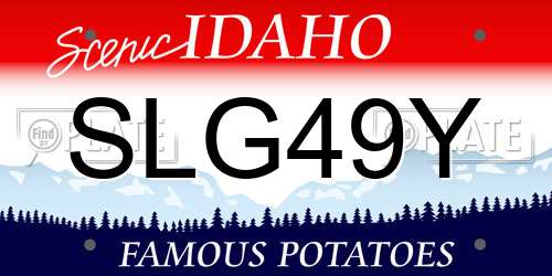 SLG49Y Idaho License Plate