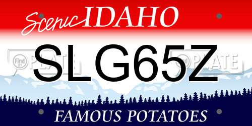SLG65Z Idaho License Plate