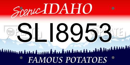 SLI8953 Idaho License Plate