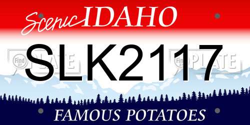 SLK2117 Idaho License Plate