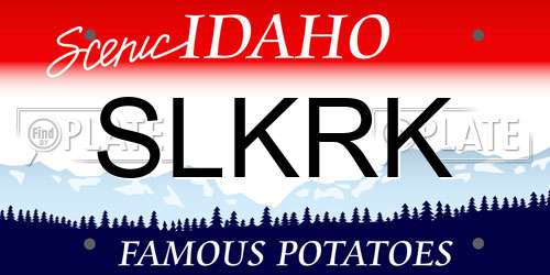 SLKRK Idaho License Plate