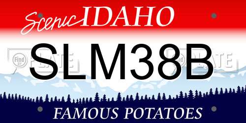 SLM38B Idaho License Plate