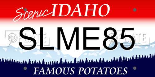 SLME85 Idaho License Plate