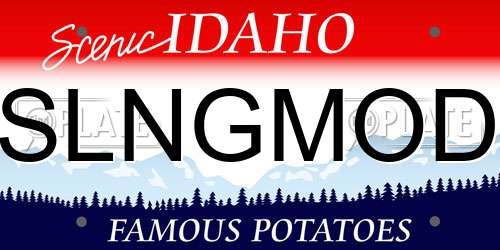 SLNGMOD Idaho License Plate