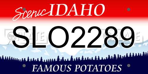 SLO2289 Idaho License Plate