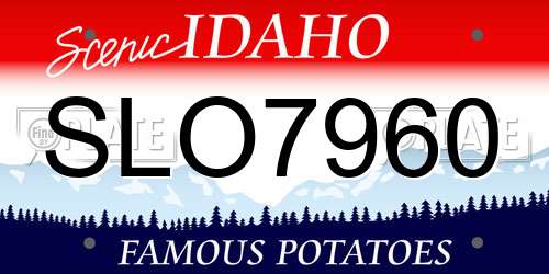 SLO7960 Idaho License Plate