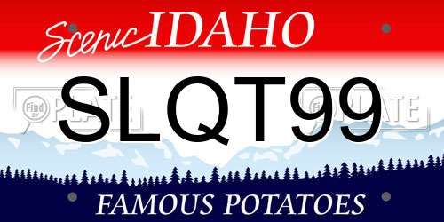 SLQT99 Idaho License Plate
