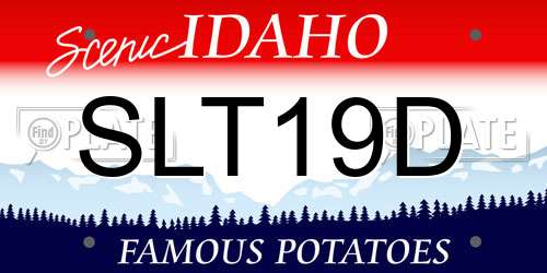 SLT19D Idaho License Plate