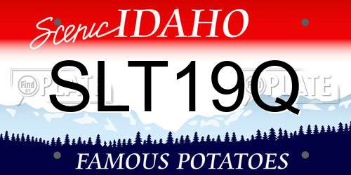 SLT19Q Idaho License Plate