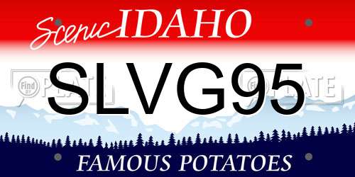 SLVG95 Idaho License Plate