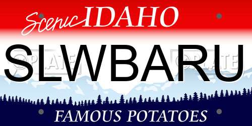 SLWBARU Idaho License Plate