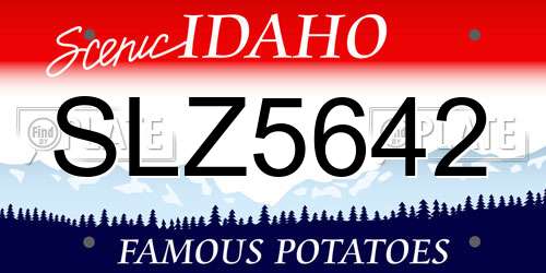 SLZ5642 Idaho License Plate