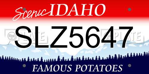 SLZ5647 Idaho License Plate