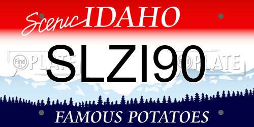 SLZI90 Idaho License Plate