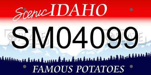 SM04099 Idaho License Plate
