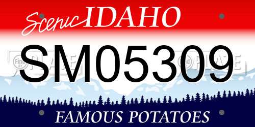 SM05309 Idaho License Plate
